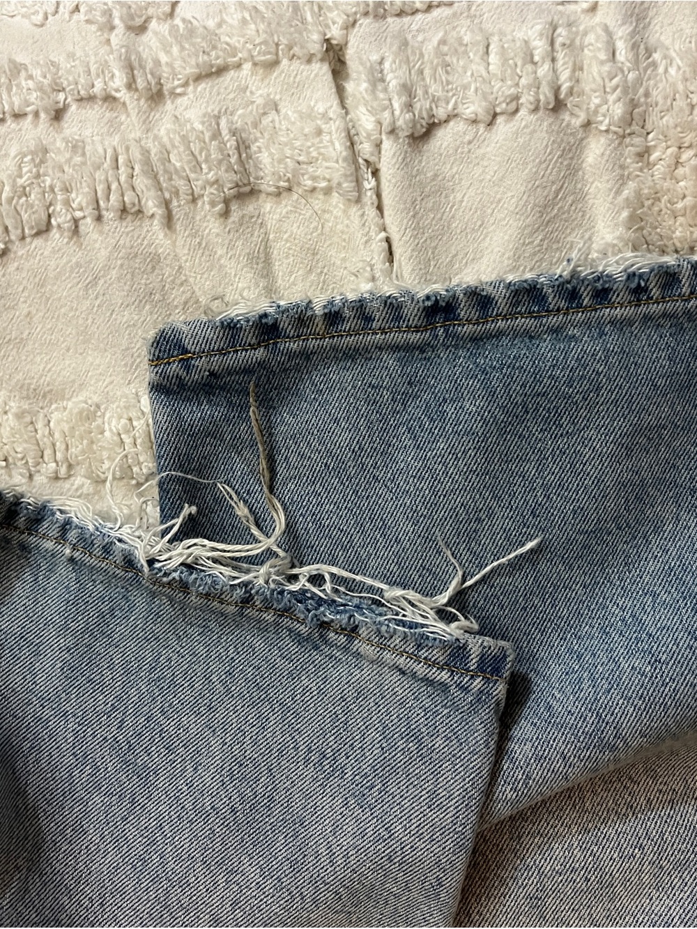 Agolde Faded Light Blue High-Rise Women's Jeans - Picture 4 of 4